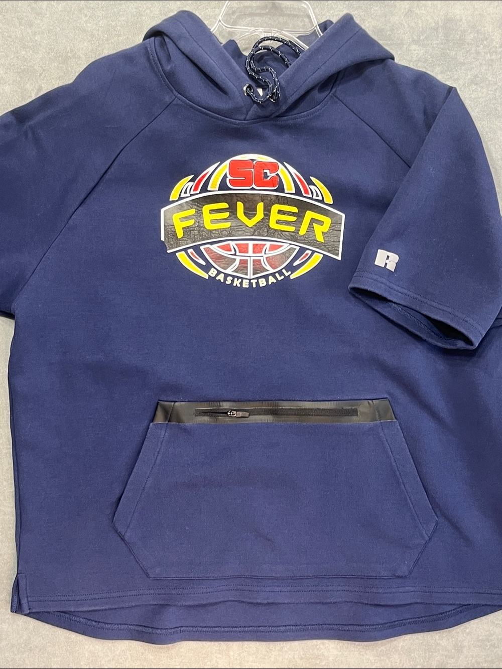 Russell Athletic SC Fever Basketball Hoodie‎ Navy Blue Pullover XL